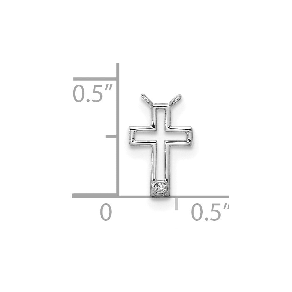 Stella & Dot 10kw Diamond Cross Charm Element