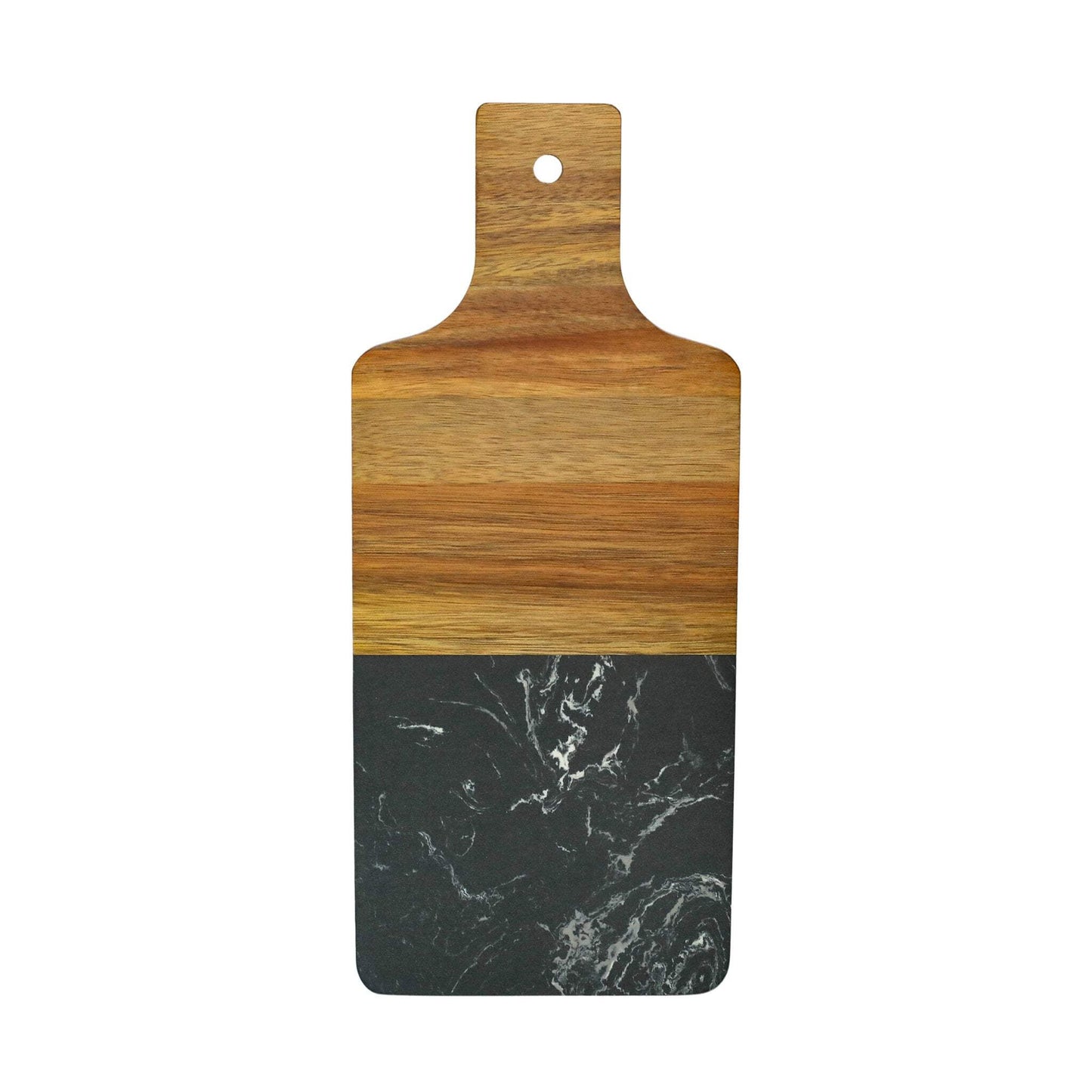 Black Marble/Acacia Wood Handled Board