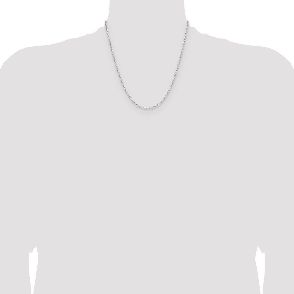 Sterling Silver Rhodium-plated 2.15mm D/C Forzantine Chain