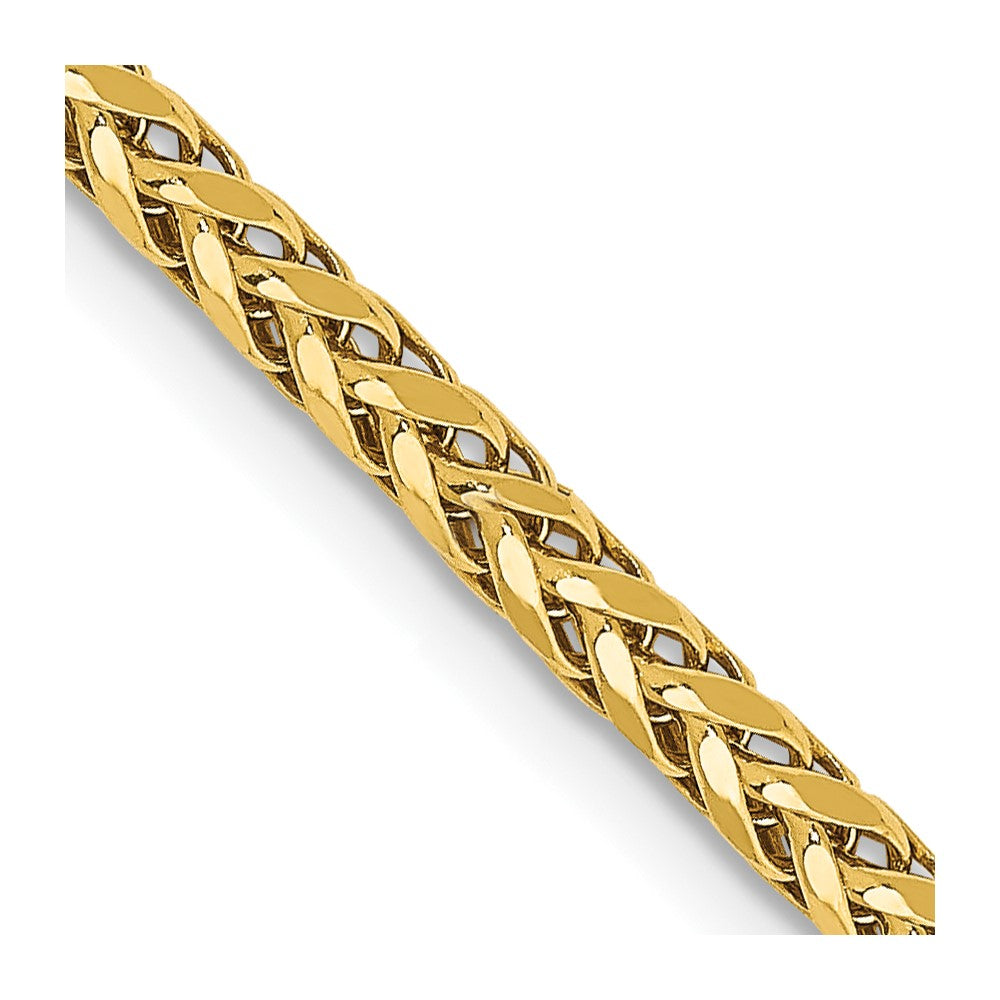14k 2.50mm Semi-solid D/C Wheat Chain
