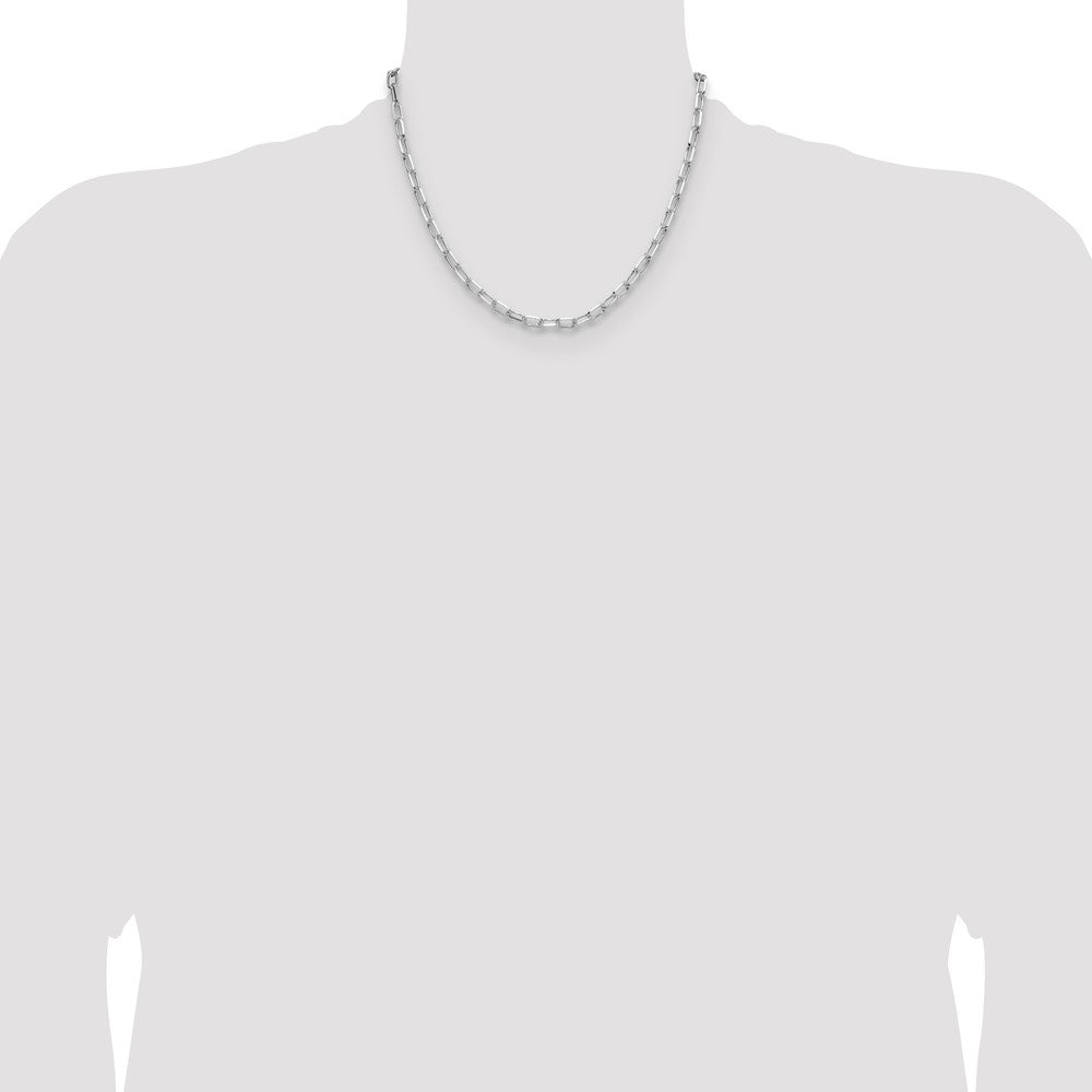 Sterling Silver Rhodium-plated 4.65mm D/C Forzantine Chain