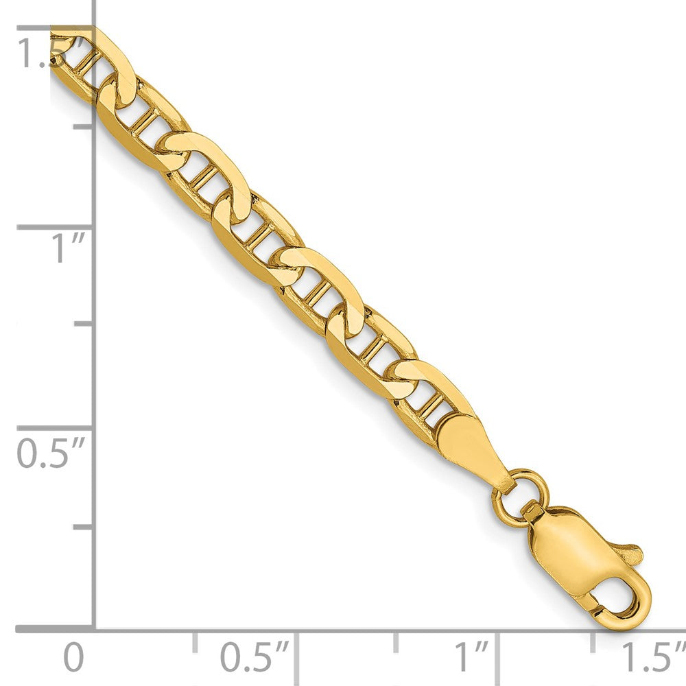 14K 3.75mm Concave Anchor Chain 7 inches