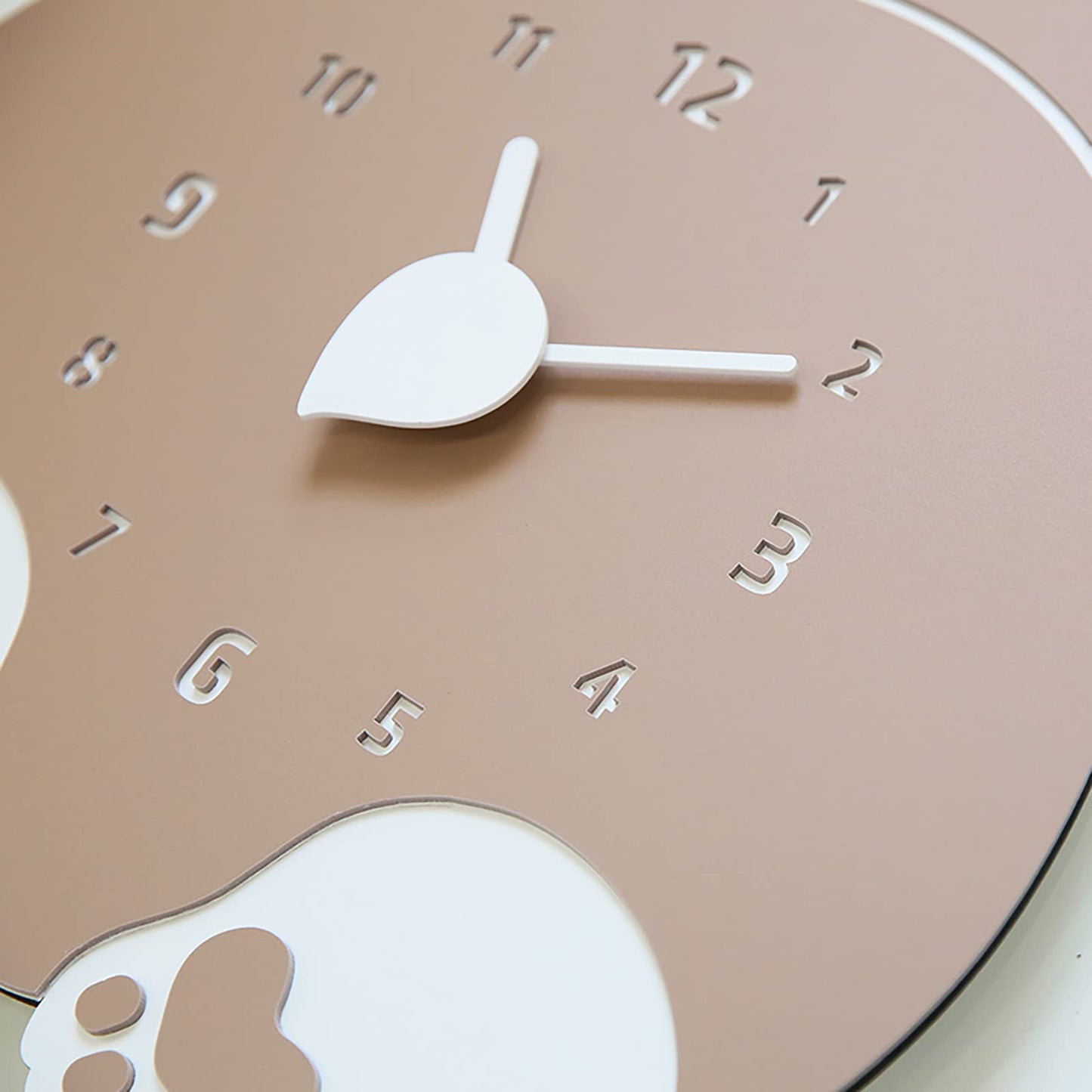 Modern Minimalist Silent Wall Clock Funny Animal Collection (Dog Butt)