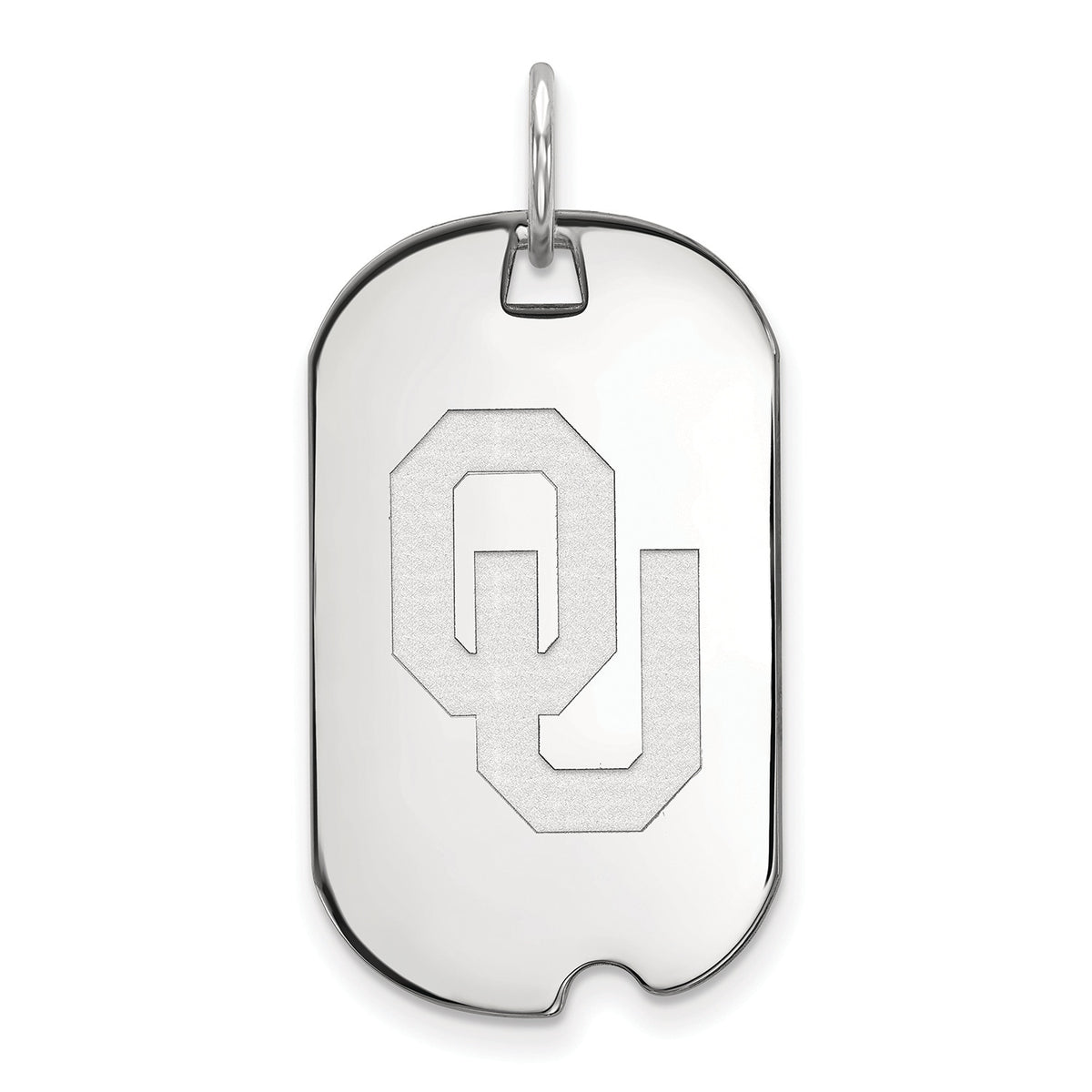 Women's Oklahoma Sooners Sterling Silver Small Dog Tag