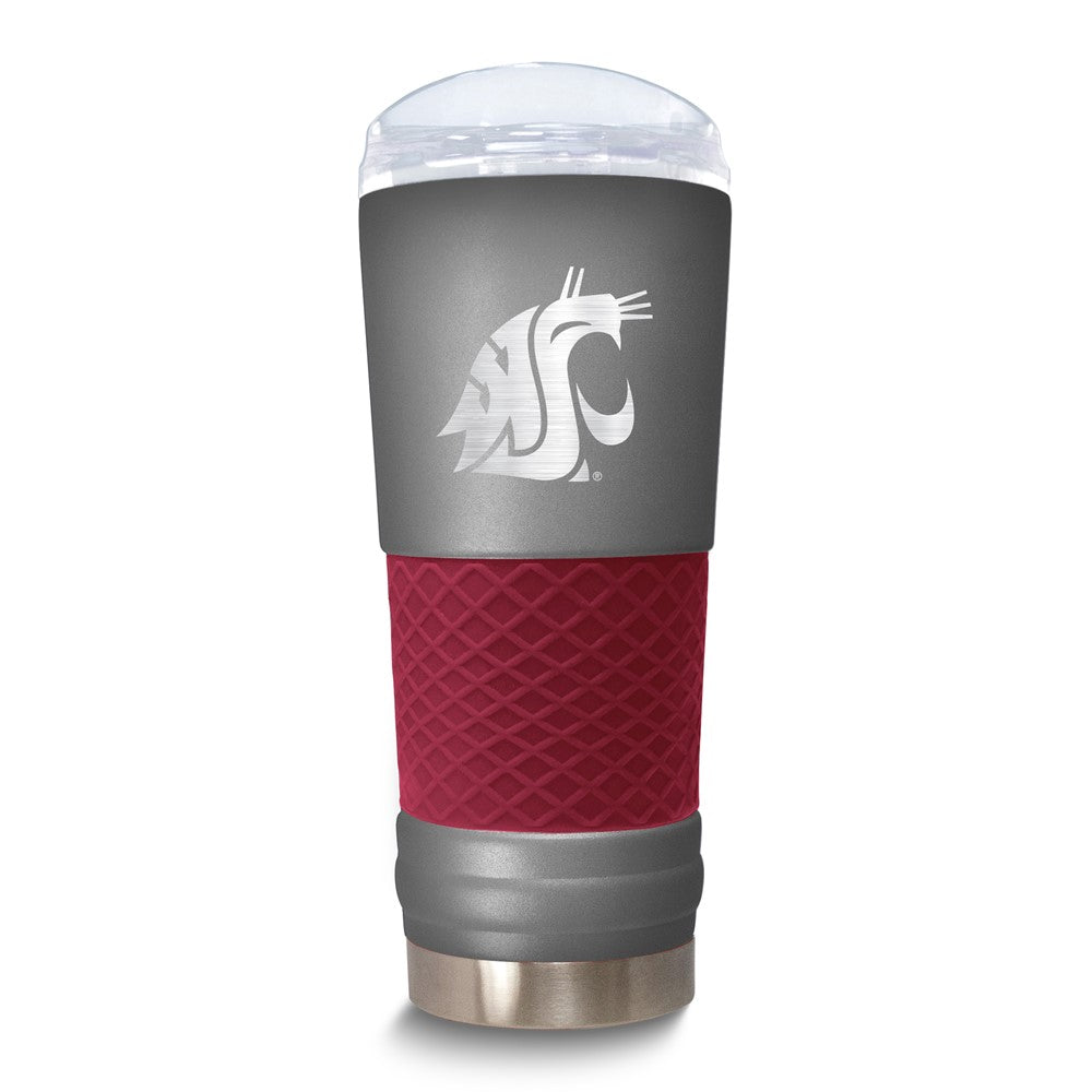 Collegiate Washington State University Stainless Steel Silicone Grip 24 oz. Draft Tumbler with Lid
