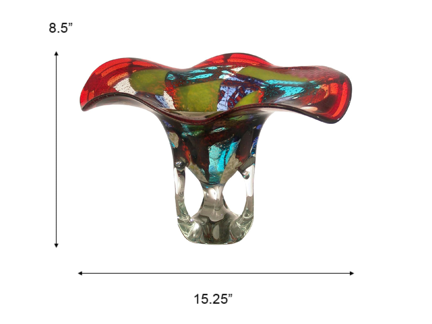 Dale Tiffany Montana Hand Blown Art Glass Vase
