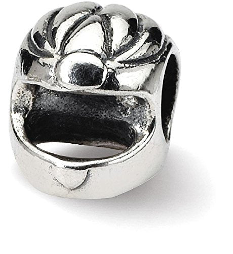 Sterling Silver Reflections Race Car Helmet Bead