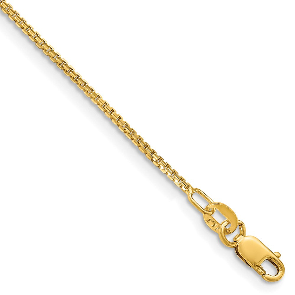 14K 1.45 mm Concave Box Chain