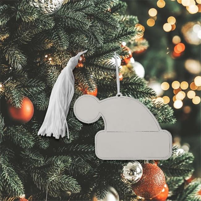 Creative Gifts 018843 Santa Hat Ornament with White Tassel