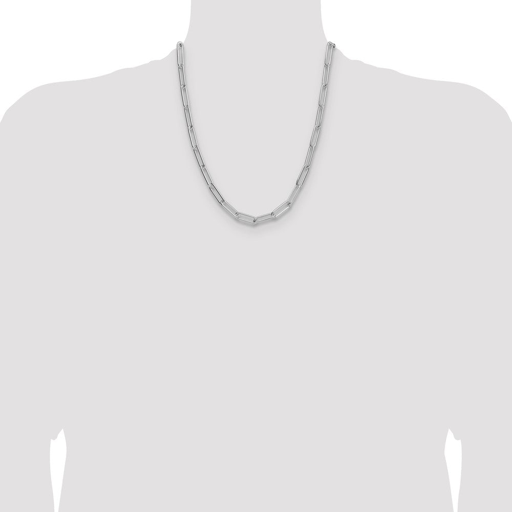 Sterling Silver Polished 6.5mm Paperclip Chain