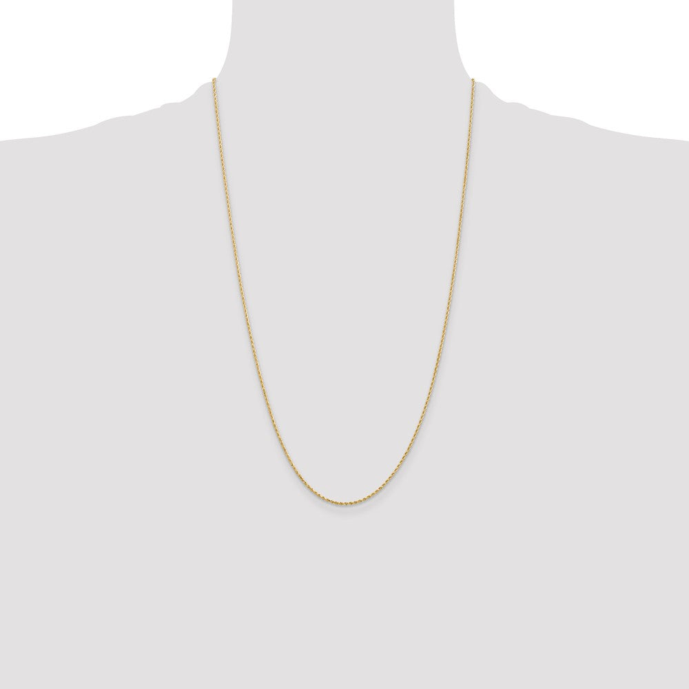 10k 1.75mm Diamond-Cut Rope Chain