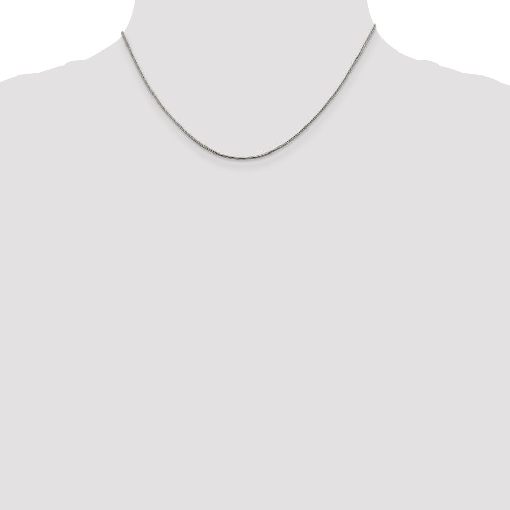 Sterling Silver .8mm Square Snake Chain 16 Inches