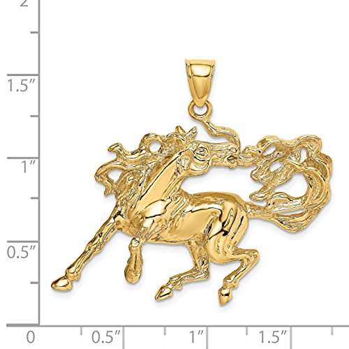 14K Dancing Horse Charm
