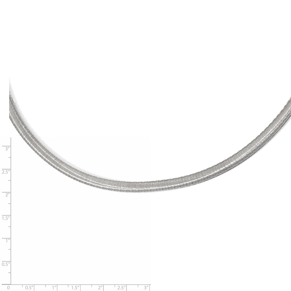 Sterling Silver Rhodium-plated with 2in ext. Necklace