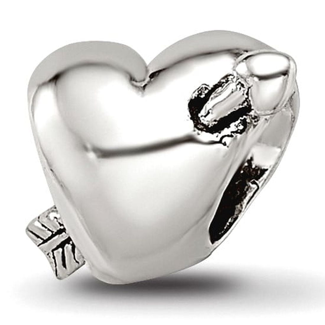 Sterling Silver Reflections Kids Heart with Arrow Bead