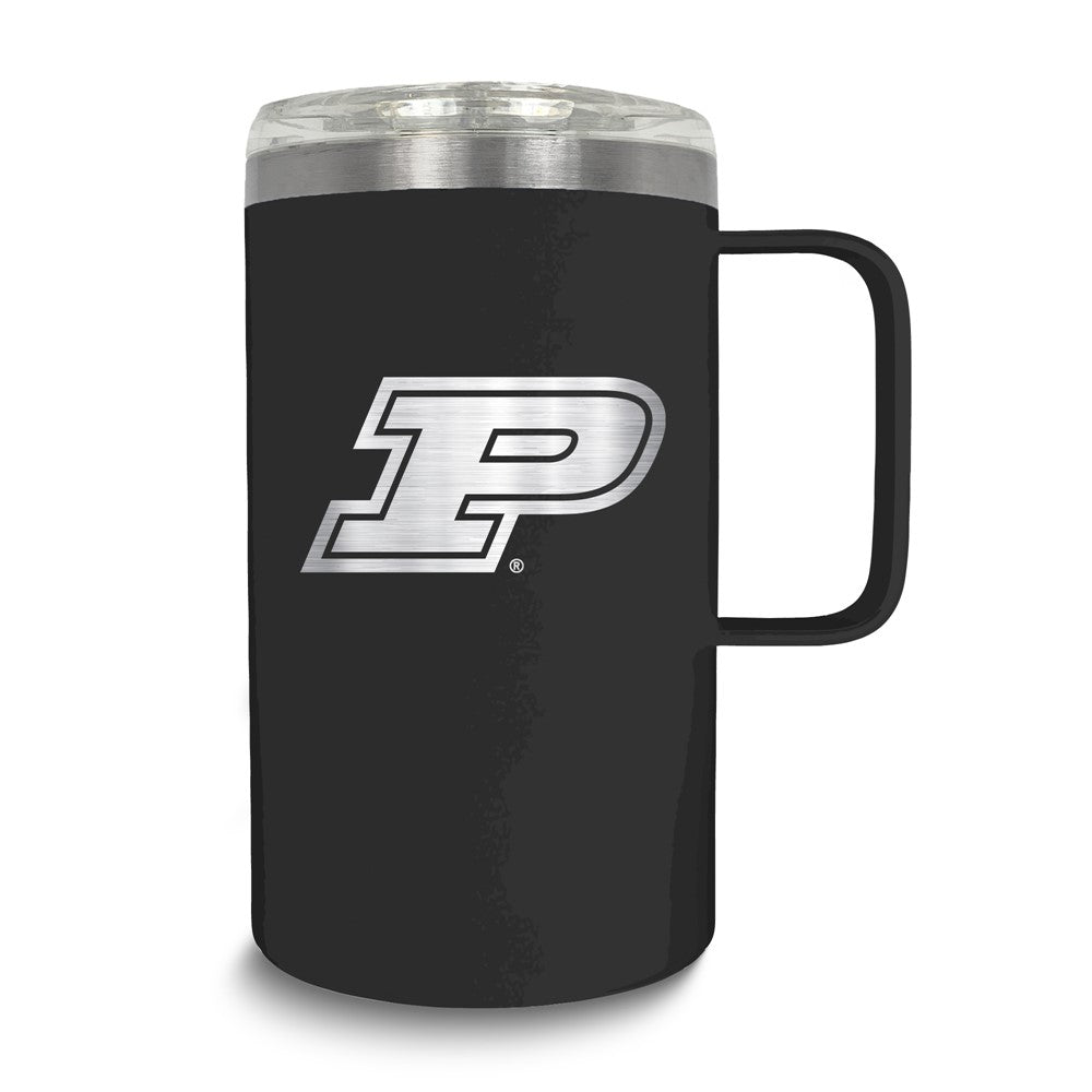 Collegiate Purdue University Stainless Steel 18 oz. Hustle Mug with Lid