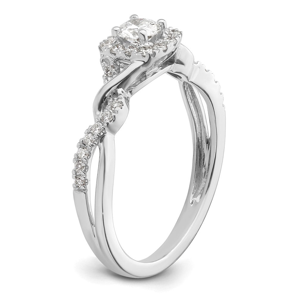 10k White Gold VS/SI+ G+ Lab Grown Diamond Ring