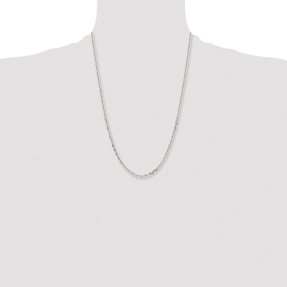 Stainless Steel Polished 4.3mm 24in Cable Chain