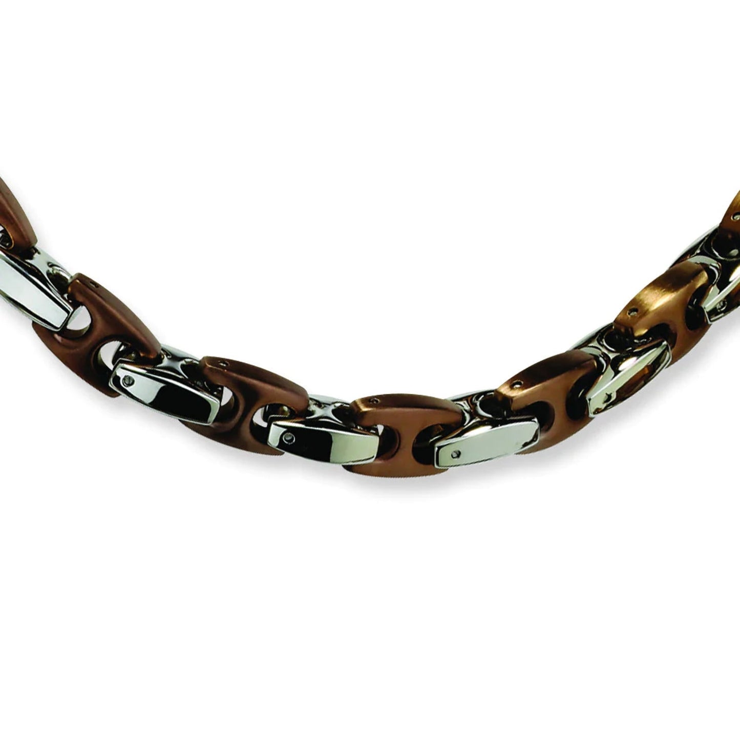 Stainless Steel Chocolate IP-plated 24in Necklace SRN336