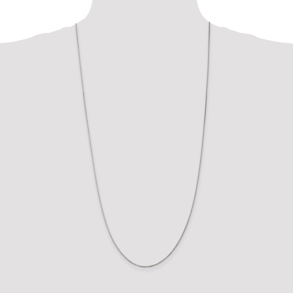 Sterling Silver 1.25mm Box Chain 30 Inches
