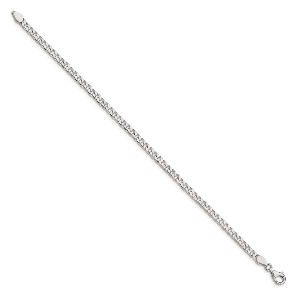 Sterling Silver Polished 3.5mm Curb Chain 8 inches