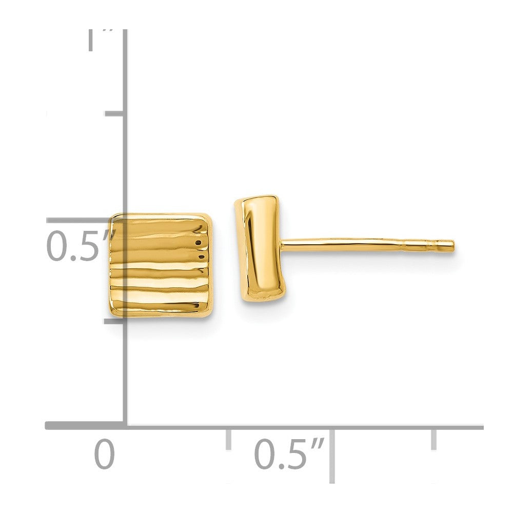 14K Gold Post Earrings