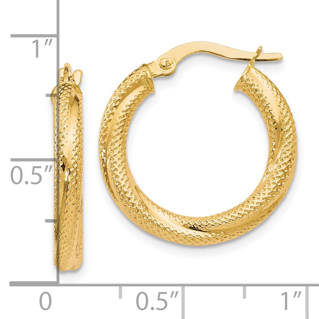 14K 1.6mm Solid Regular Rope Chain 7 inches