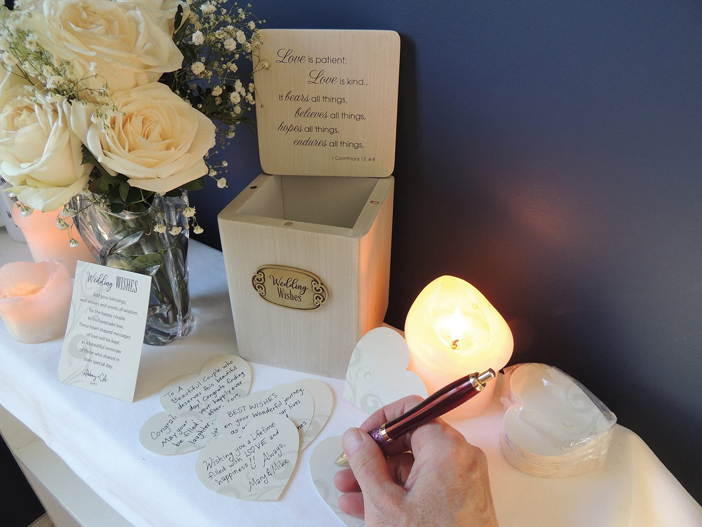 CA Gift 299610 6 x 4 in. Wedding Wishes 13 - 4 - 8 Keepsake Box