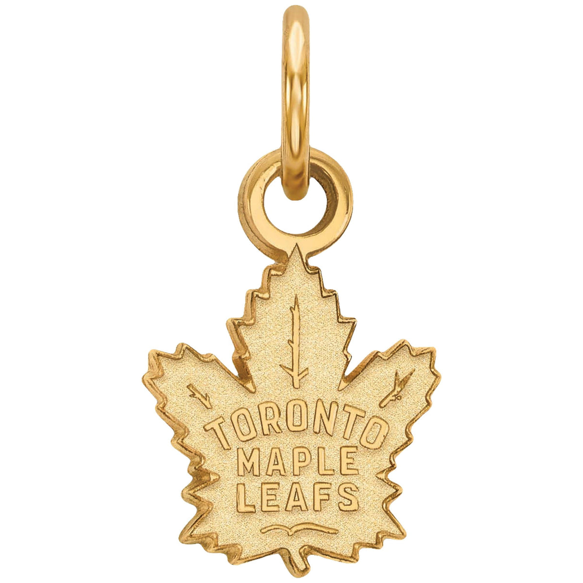 Sterling Silver Gold Plated NHL LogoArt Toronto Maple Leafs XS Pendant