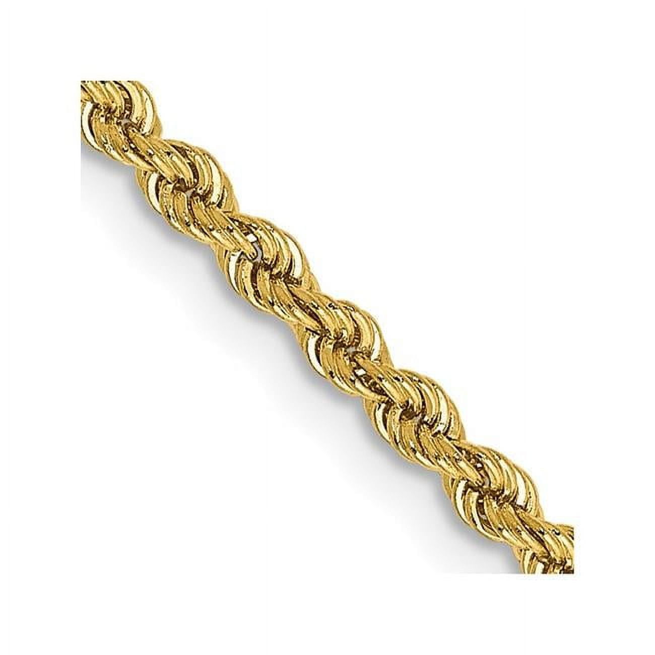 14K 36 inch 2.25mm Regular Rope with Lobster Clasp Chain