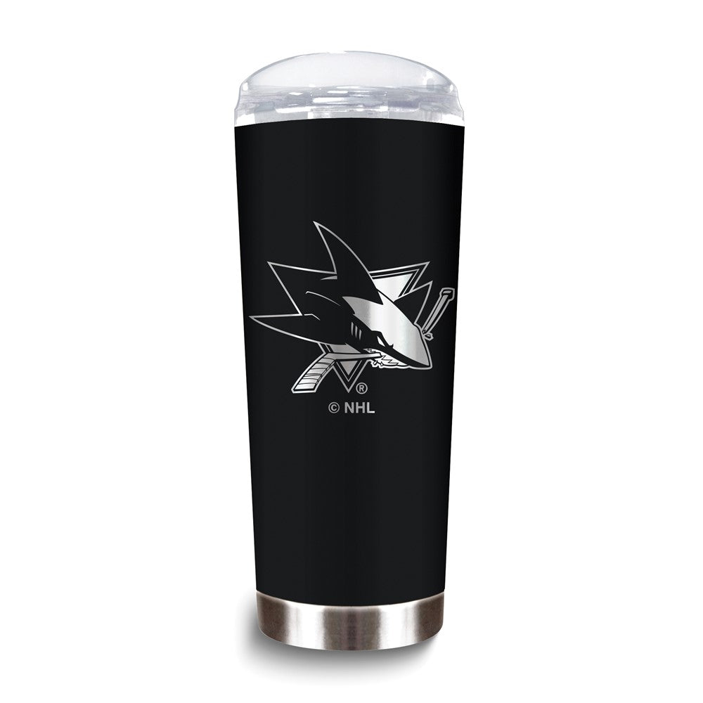NHL San Jose Sharks Stainless Steel 18 oz. Roadie Tumbler with Lid