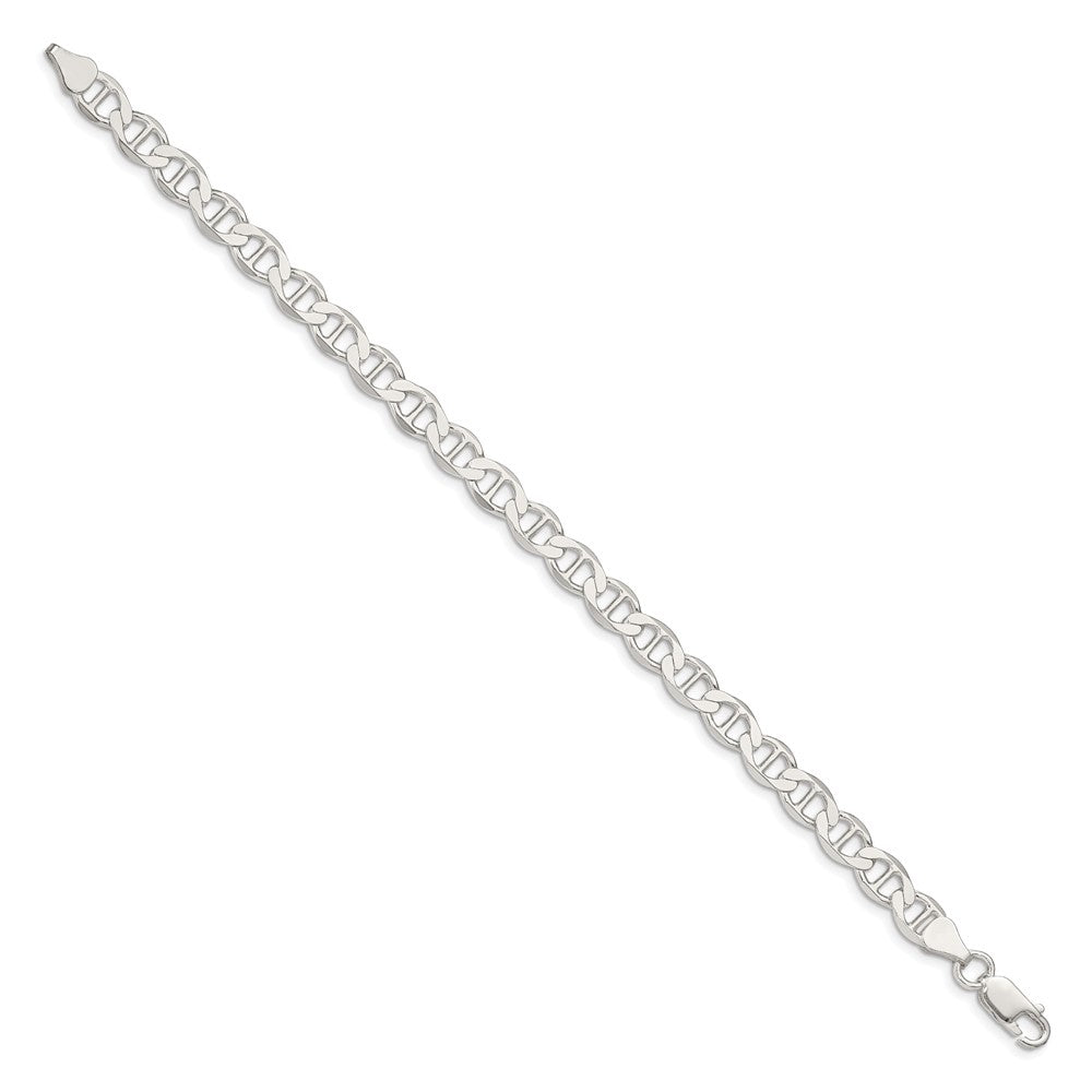 Sterling Silver 7.1mm Flat Anchor Chain 8 inches