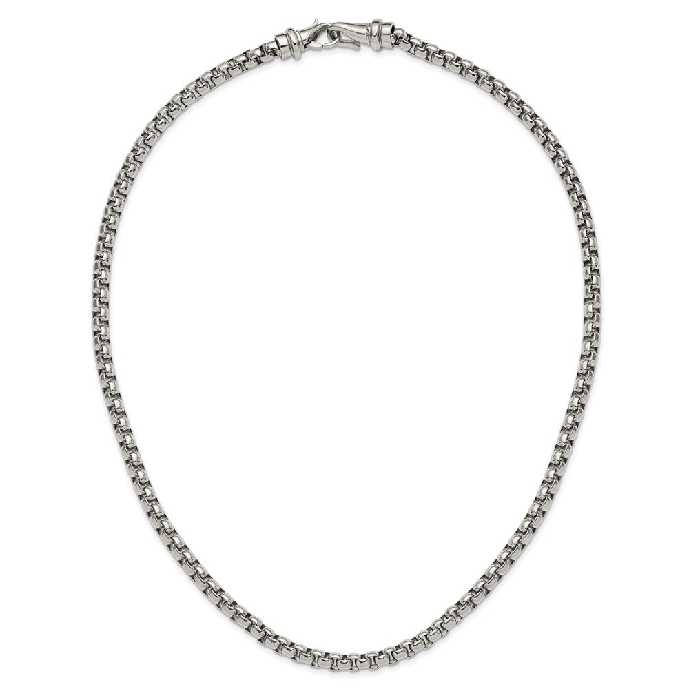 Stainless Steel Polished 24in Rounded Box Chain