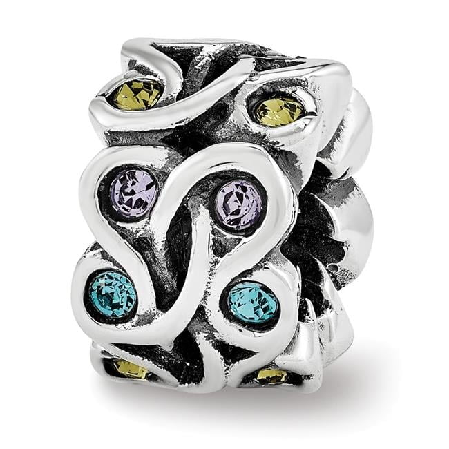 Reflection Beads QRS3473 Sterling Silver Mandala Spacer Bead - Polished