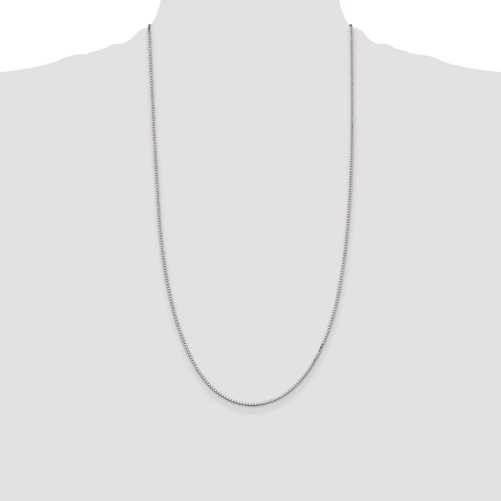 Sterling Silver 1.5mm Box Chain 28 Inches