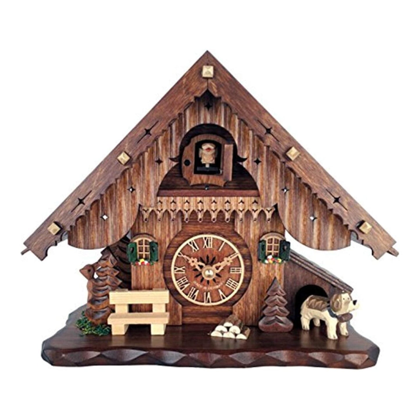 River City Clocks 9" 12 Melody Chalet Desktop Cuckoo