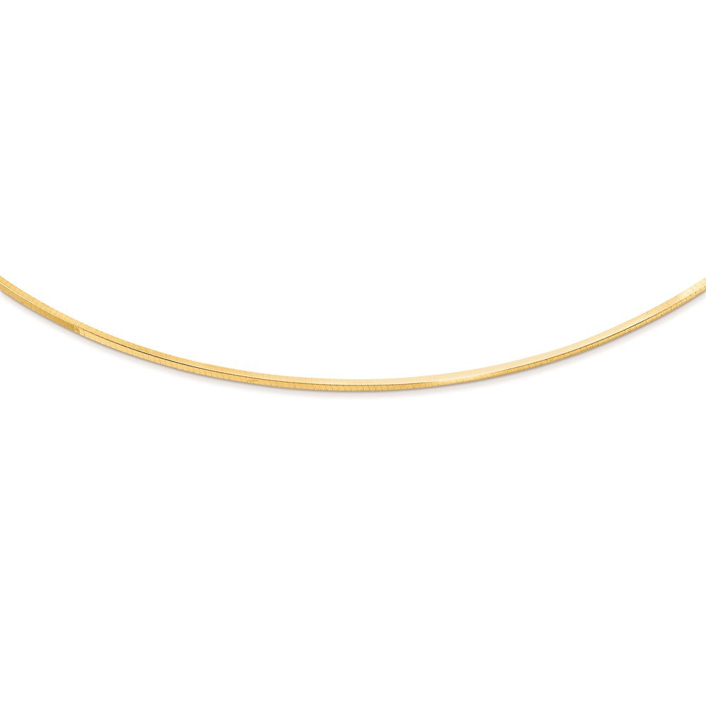 Sterling Silver square snake style omega neck-y