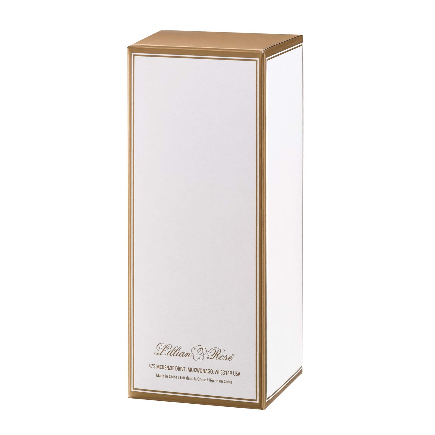 Lillian Rose Gold Bridesmaid Stemless Champagne Glass, 1 Count (Pack of 1), Clear
