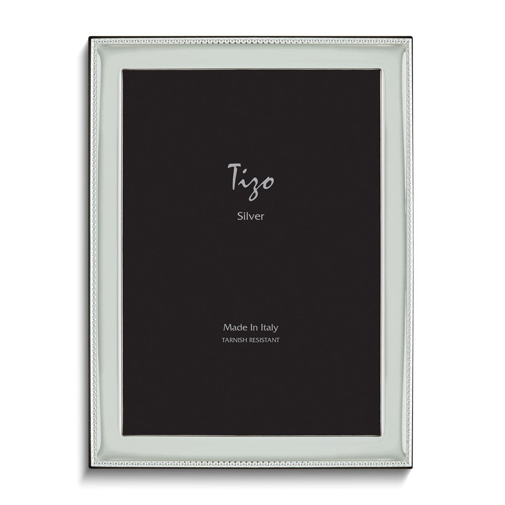 Silver-plated Beaded Edge 5x7 Frame