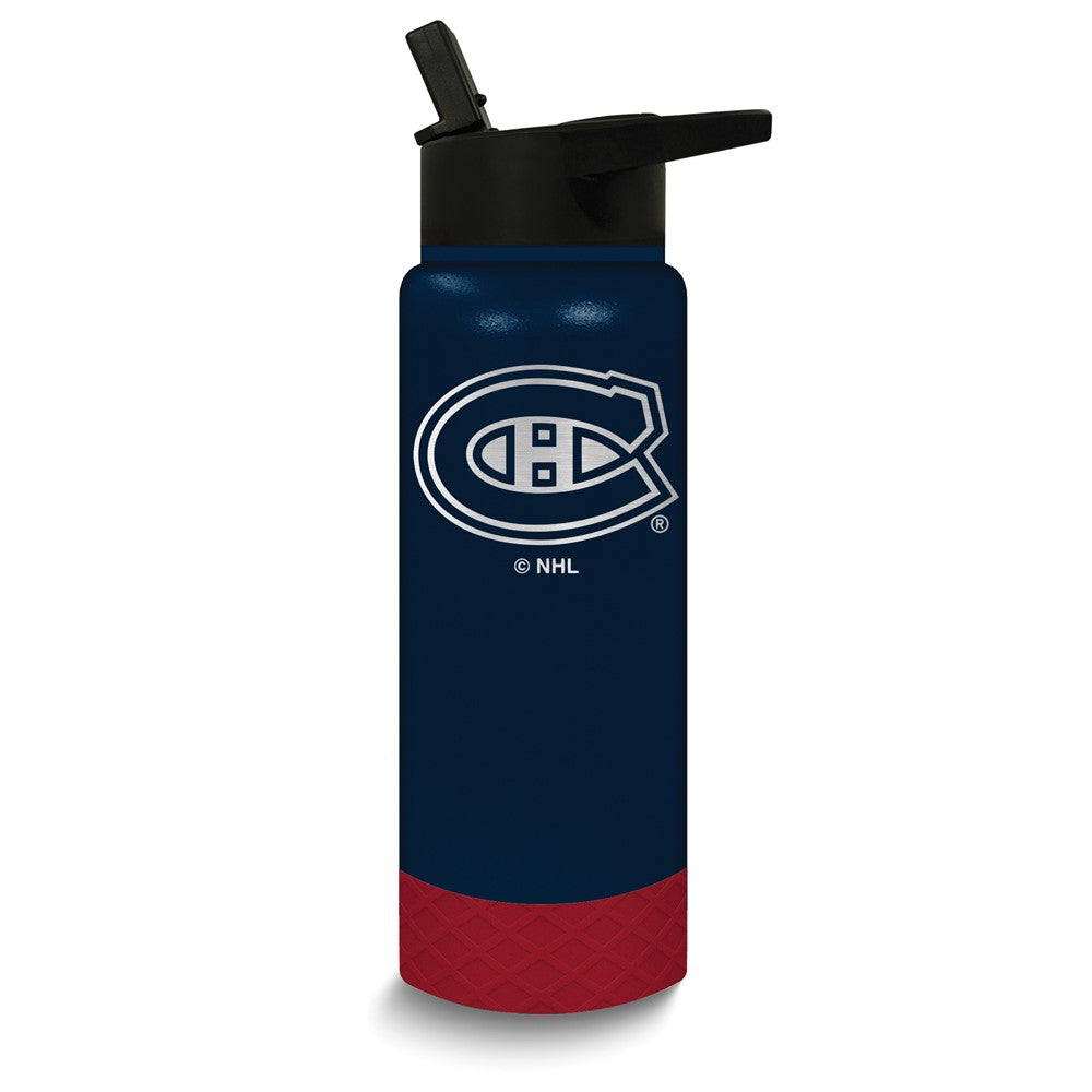 NHL Montreal Canadiens Stainless Steel Silicone Grip 24 oz. Water Bottle