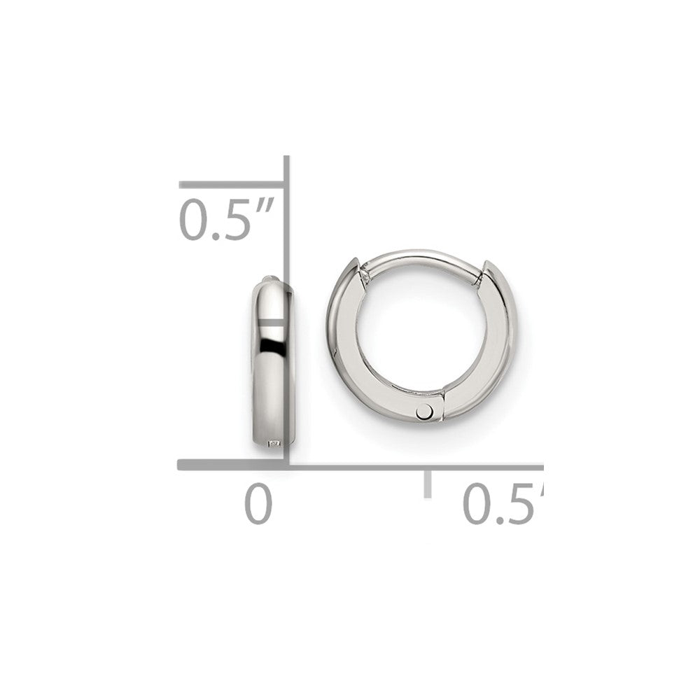 Stainless Steel Polished 2mm Endless Hinged Hoops