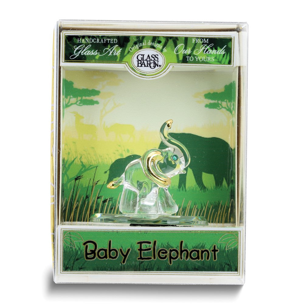 Glass Baron Elephant Figurine