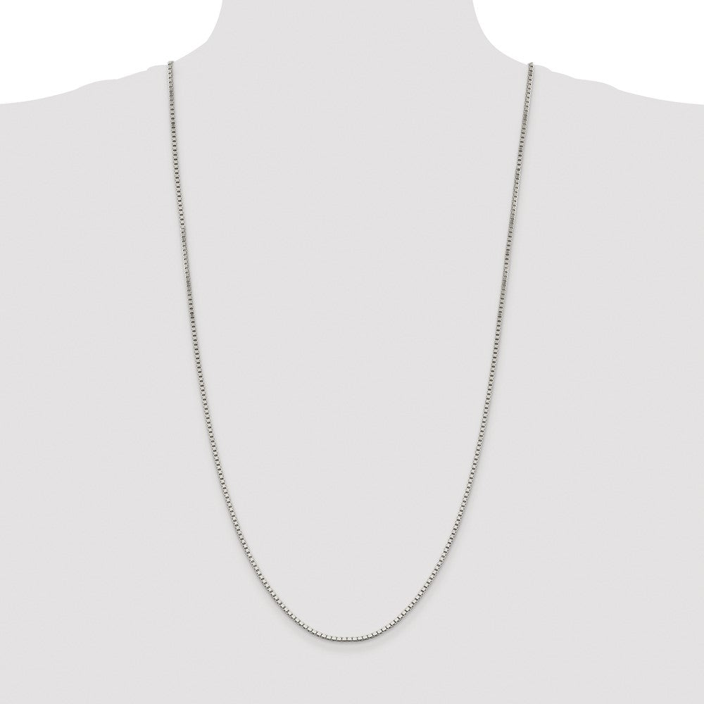 Sterling Silver Rhodium-plated 1.9mm Box Chain