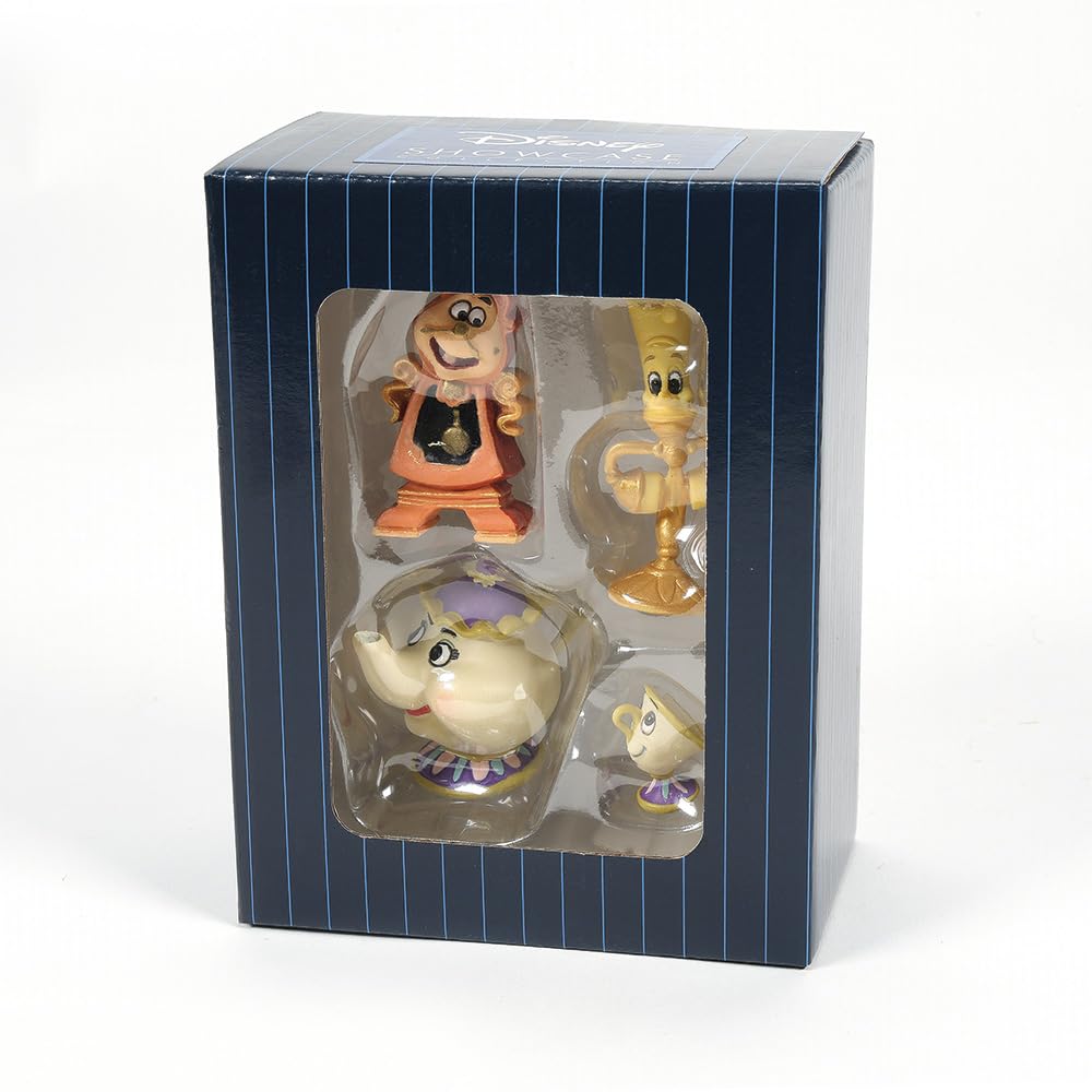 Enesco Disney Showcase Beauty and The Beast Figurine Set 2.5" H