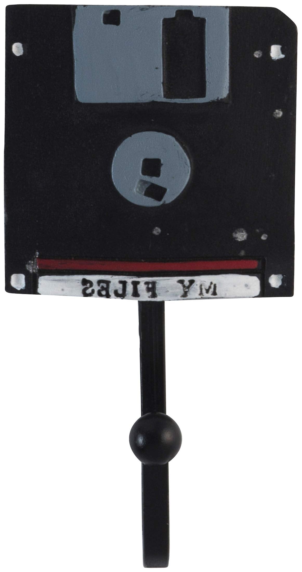 Retro Tech Theme Set of 3 Resin and Iron Wall Hooks QGM22680