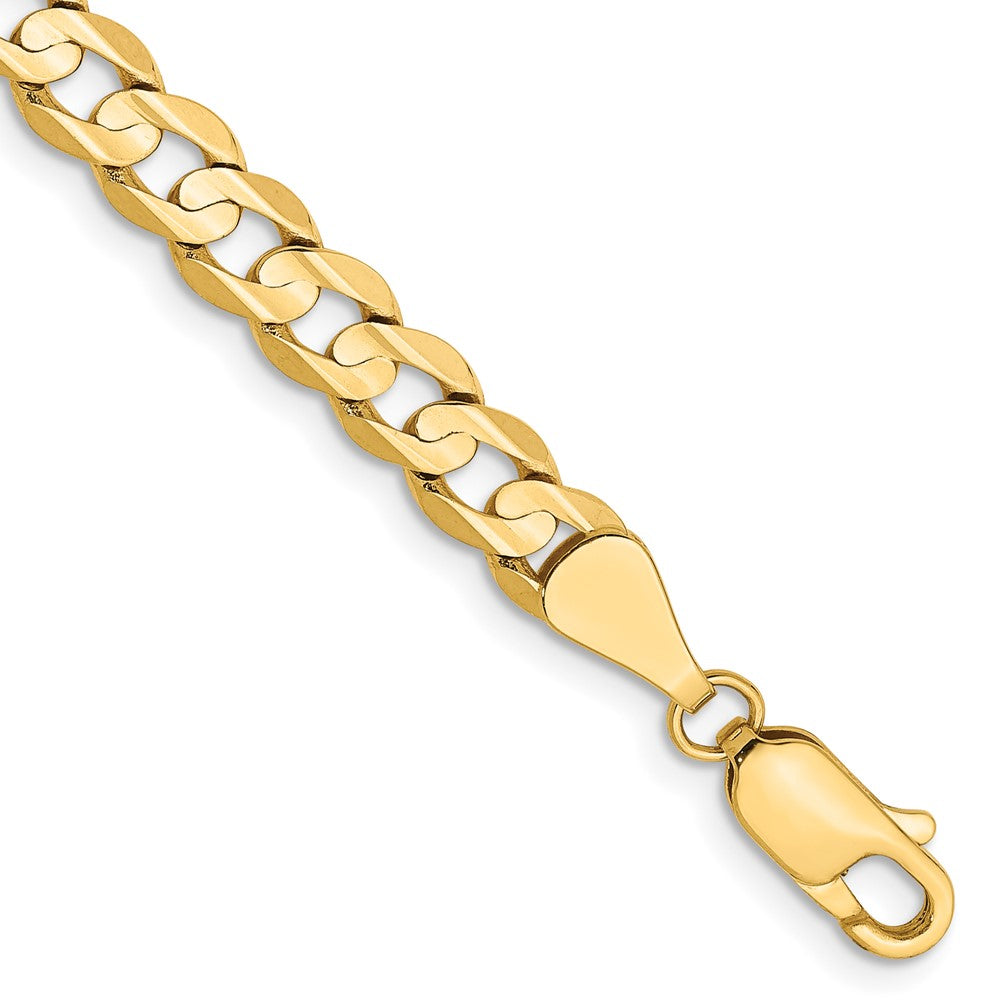14k 5.25mm Open Concave Curb Chain 9 inches