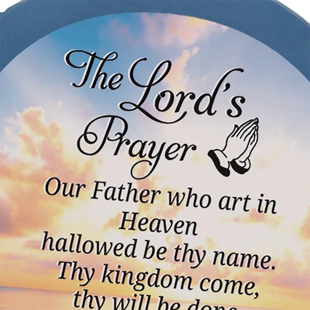 Glass Baron Lords Prayer with Angel Glass Figurine