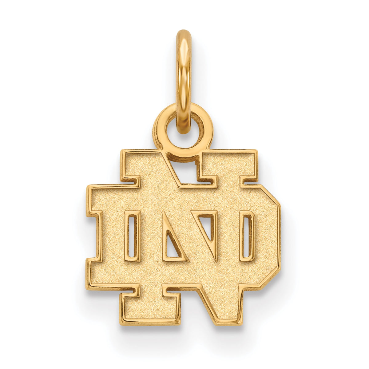 14k Gold LogoArt University of Notre Dame N-D Extra Small Pendant #Q-4Y001UND