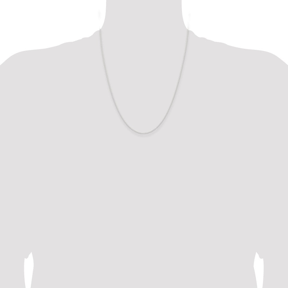 Sterling Silver 1.45mm Forzantina Cable Chain 22 Inches