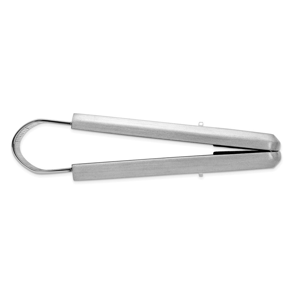 Kelly Waters Stainless Steel with Black Resin Flip Money Clip